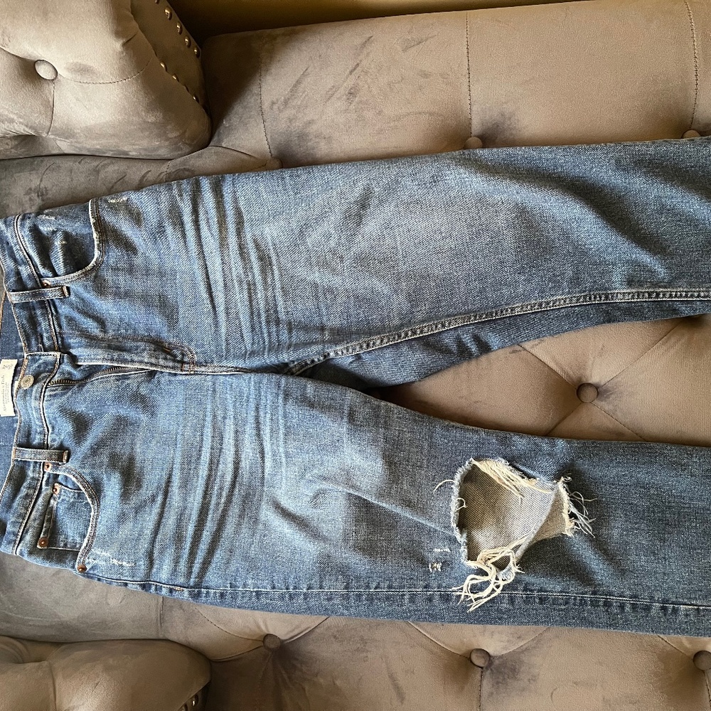 Ankle straight ultra high rise Abercrombie